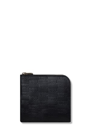 3 LETTER OE EMBOSSED LEATHER WALLET - BLACK (BEPSS26AC69)