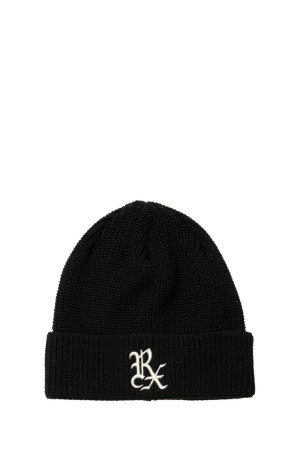Alpaca Ribbed Beanie - Black (ABCAW26GD03)