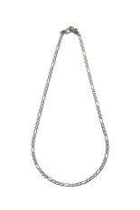Stud Link Figaro Chain - Silver (RX-1014-1)
