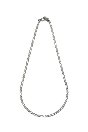 Stud Link Figaro Chain - Silver (RX-1014-1)