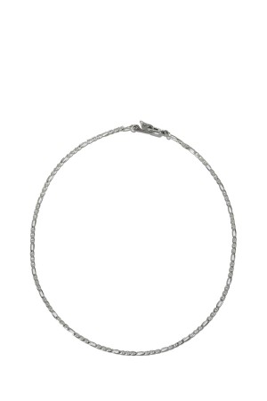 Stud Link Figaro Narrow Chain - Silver (RX-1015-1)