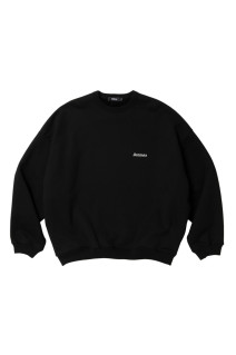 ASIC Crewneck Sweat Shirt - Pure Black (ABCAW26CT03)