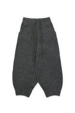 WOOL KNIT CUFF PANT - GRANITE GRAIN (B250109)