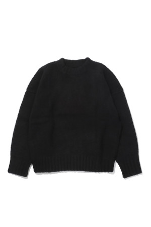 WOOL KNIT CREWNECK - NIGHT (T250111)