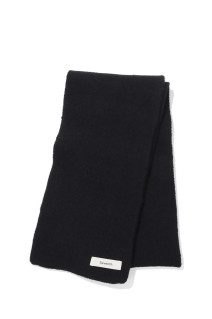 WOOL KNIT DUVET SCARF - NIGHT (A250105)
