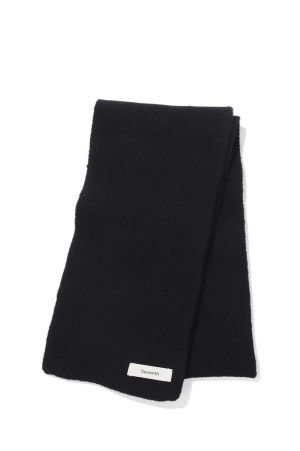 WOOL KNIT DUVET SCARF - NIGHT (A250105)
