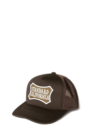 SD Basic Logo Patch Mesh Cap - Brown