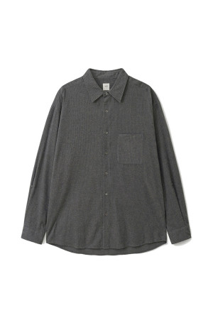 Voyager Flannel Roll-Up Shirt - CHARCOAL STRIPE (AOFWSH001)