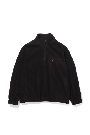 Tourist Fine Fleece Half Zip-up - BLACK (AOFWTS003)