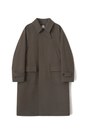 Voyager Balmacaan Coat - MOCHA (AOFFCT001)