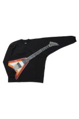 AIR GUITAR LONG SLEEVE T-SHIRT - BLACK (26AW21CS444)