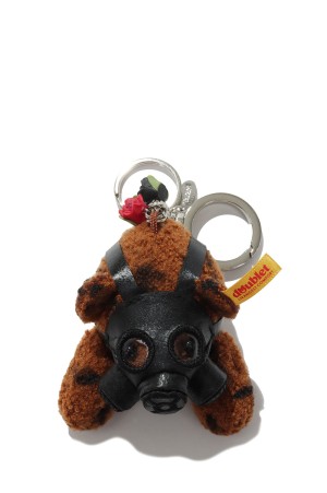 GUS MASK BEAR KEYRING - SILVER (26AW78AC51)