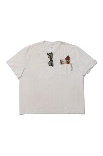 TROMPE L’OEIL EMBROIDERY T-SHIRT - WHIET (26AW43CS459)