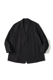 BRUSHED COTTON JACKET / BLACK