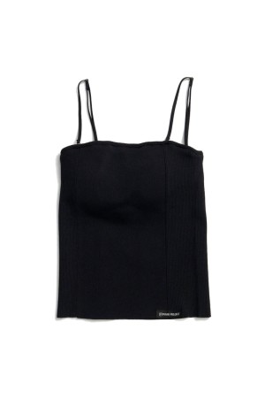 Cup-In Knit Cami -BLACK (31261366102)