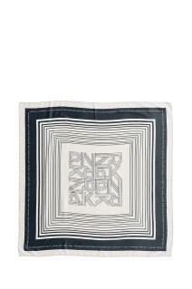 Graphical Print Scarf -BLACK (31261665602)