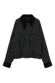 ornament print corduroy collar jacket - One Color (TD-26AW-JK52)