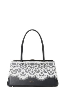 white lace veil leather handbag - One Color (TD-26AW-BG54)