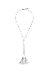 crystal bijou tassel long necklace - One Color (TD-26AW-AC07)