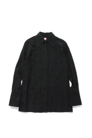 ROSE JACQUARD SHIRT - BLACK (FTC264-0106B)