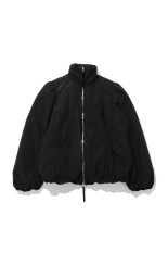 GATHERED PADDED BLOUSON - BLACK (FTC264-0207)