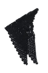 MOTIF CROCHET SCARF - BLACK (FTC264-2001)