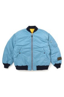 REVERSIBLE MA-1 JACKET / BLUE GRAY - YELLOW (CLG-JK 026-014)