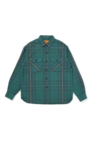 CLASSIC PLAID SHIRT / GREEN (CLG-SH 026-008)