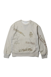 Printed Sweat Shirt - GRAY (26-2205)