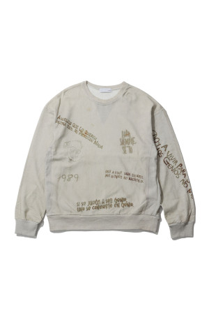 Printed Sweat Shirt - GRAY (26-2205)
