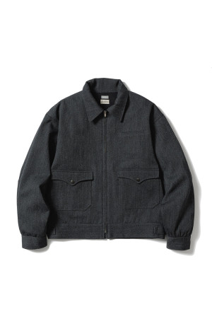WHIPCORD WORK JACKET - CHARCOAL (701-262009)