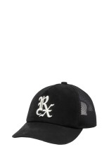Silkey Nubuck 5 Panel Mesh Cap - BLACK (ABCAW26GD05-1)