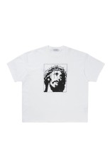 Print S/S Tee - JESUS - White (CTE-26S355)