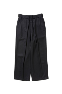 Wool Flano Intuck Easy Trousers - Black (CTE-26A113)