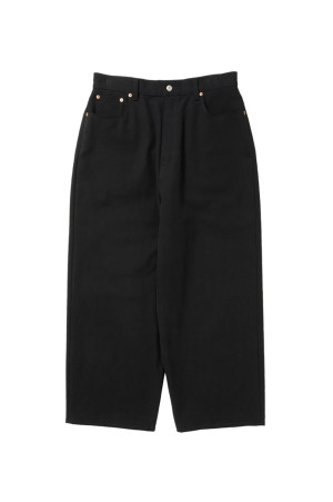 Nidom Cotton Duck 5 Pocket Extra Baggy Pants - Black (CTE-26A117)