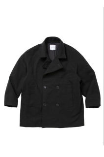 Nidom Cotton Duck Pea Coat - Black (CTE-26A214)