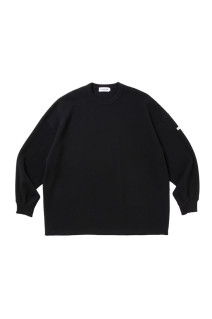 N/C Waffle Oversized L/S Tee - Black (CTE-26A317)