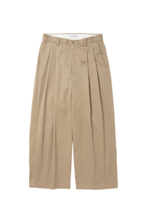 Cotton Twil 2 Tuck Trousers - Beige (CTE-26A108)