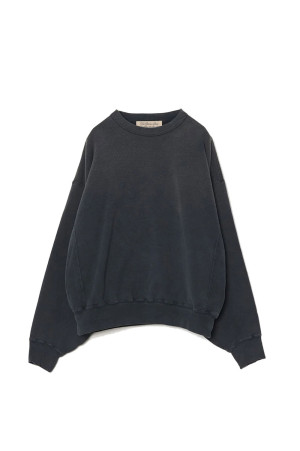 Vintage Crew Neck Sweat (Solid) - BLACK (RN31393114)