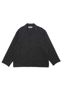 WOOL PAJAMA SHIRTS - CHARCOAL (263-60302)