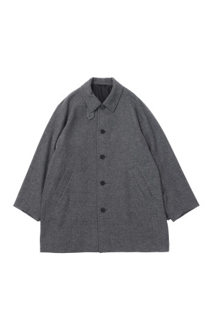 LAMB WOOL CAR COAT - GRAY (263-60701)