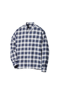 BOX Plaid BD Shirts - Navy / White (SD26F-SH04)