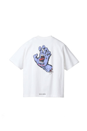 Santa Cruz / Screaming Hand S/S Tee - White (SD26F-CT11)