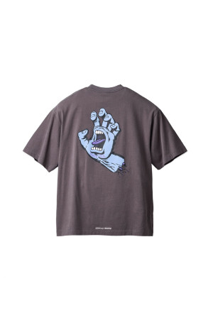 Santa Cruz / Screaming Hand S/S Tee - Charcoal (SD26F-CT11)