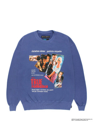 TRUE ROMANCE / WASHED CREW NECK SWEAT SHIRT / PURPLE (TR-WM-SS02)