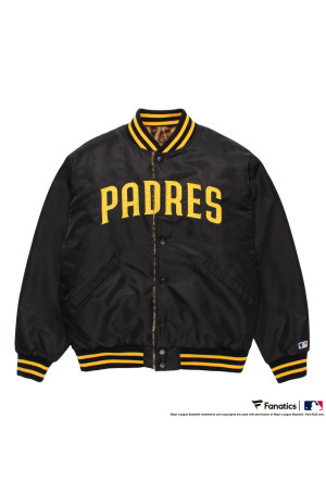 MLB / REVERSIBLE VARSITY JACKET ( TYPE-3 ) / BLACK-BEIGE (MLB-WM-BL03)