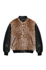 LEATHER VARSITY JACKET ( TYPE-1 ) / BLACK (26FW-WMO-BL02)