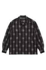 OMBRE CHECK OPEN COLLAR SHIRT L/S ( TYPE-2 ) / GRAY (26FW-WMS-OC02)