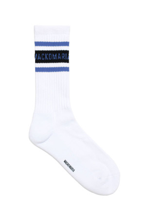 SKATER SOCKS ( TYPE-2 ) / WHITE-BLACK (26FW-WMA-SO02)