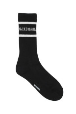 SKATER SOCKS ( TYPE-2 ) / BLACK-WHITE (26FW-WMA-SO02)
